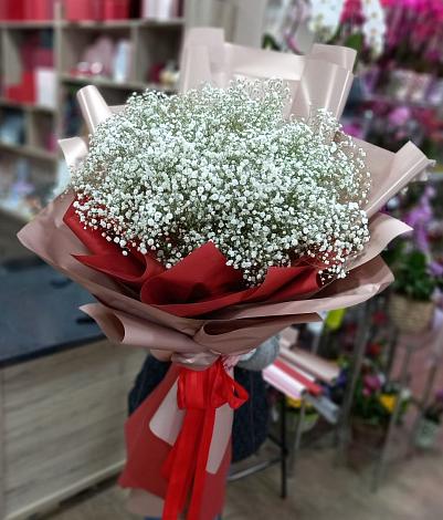 Букет цветов из: Гипсофила в Оленино